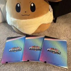 (3) Pokemon Prismatic Evolution Eevee Trading Card Storage Binder Set Of 3 - Image 2