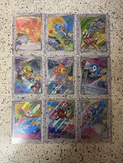 Pokemon First Partner Illustration Collection Full Promo Starter Card Lot - Image 1
