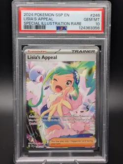 Lisia's Appeal SIR 246/191 Surging Sparks PSA 10 Gem Mint Pokemon Card - Image 1