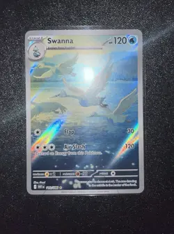 Swanna White Flare Illustration Rare Pokemon TCG Card 110/086 - Image 1