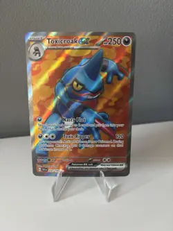 Pokemon TCG Toxicroak ex 232/198 Scarlet & Violet Ultra Rare Holo Full Art Card - Image 1