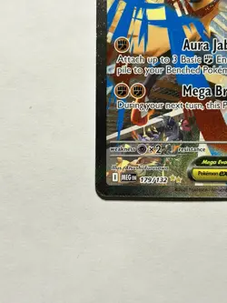 Mega Lucario EX 179/132 Pokemon Card Mega Evolution Near Mint - Image 5