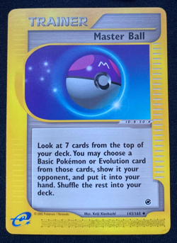 Master Ball - 143/165 - Uncommon Expedition Pokemon Card NM - Image 1