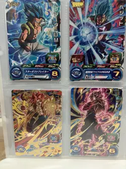Super Dragon Ball Heroes Gogeta Vegito Goku Vegeta Blue SSJ4 8 Card Lot Fusion - Image 2