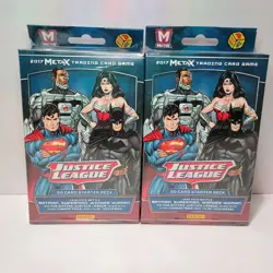DC Justice League Panini MetaX TCG Card Game Starter 2 Deck Lot Brand New - Image 1