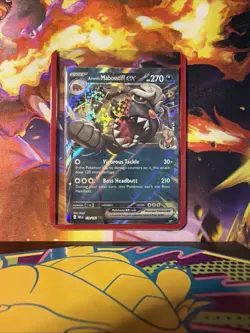 Arven's Mabosstiff EX 139/182 Pokemon TCG Sv10: Destined Rivals Holo Card - Image 1