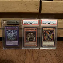 Yu-Gi-Oh! Lot of 3 Graded Cards (9 PSA) - Image 1