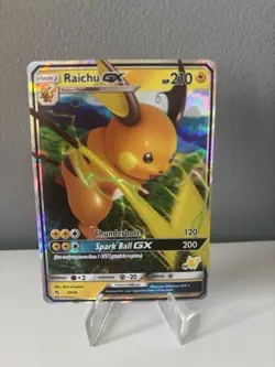 Pokemon Raichu GX 20/68 Ultra Rare Full Art Holo Card - Image 1