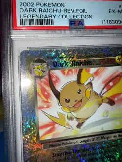 Dark Raichu 7/110 PSA 6 WOTC Legendary Collection Reverse Holo Pokemon Card AA2 - Image 3