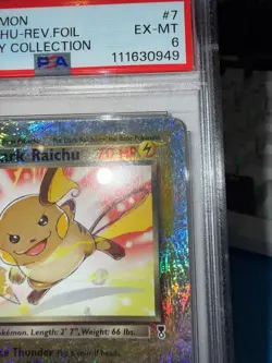 Dark Raichu 7/110 PSA 6 WOTC Legendary Collection Reverse Holo Pokemon Card AA2 - Image 4