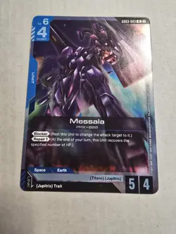 GUNDAM CARD GAME GD03-003 MESSALA (R) FOIL CARD - STEEL REQUIEM - Image 1