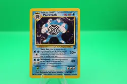 Poliwrath Base Set 15/130 Rare Holo Pokemon Card 1999 WOTC - Played MP - Image 1