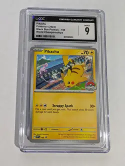 Pikachu 190 Black Star Promo Card Grade 9 - Image 1