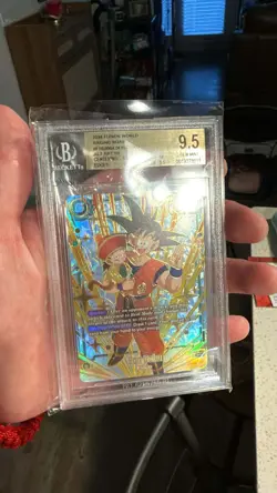 BGS 9.5 Son Goku FB03-064 Top 64 Regional Prize Card Dragon Ball Fusion World - Image 1