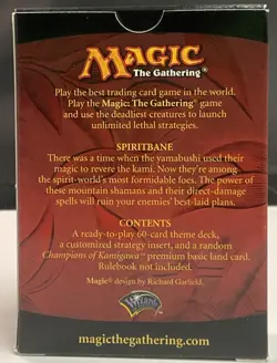 WotC MTG Theme Decks Kamigawa Block Champions of Kamigawa - Spiritba SW (New) - Image 2