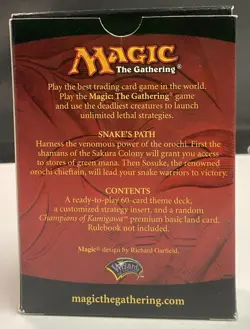 MAGIC THE GATHERING CHAMPIONS OF KAMIGAWA: SNAKE'S PATH THEME DECK WOC96909-SP - Image 2