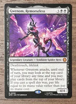 MTG Gwenom, Remorseless (0056) Marvel's Spider-Man Regular NM - Image 1