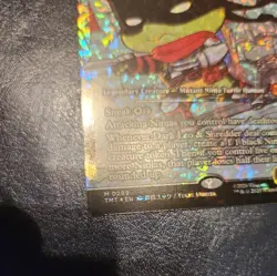 Dark Leo & Shredder (Showcase) (Fracture Foil) Teenage Mutant Ninja Turtles Foil - Image 2