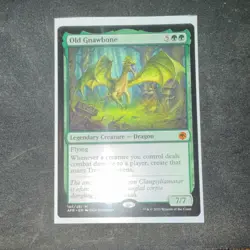 Magic: The Gathering Old Gnawbone Legendary Creature Green Mythic AFR 197 EN 20… - Image 1