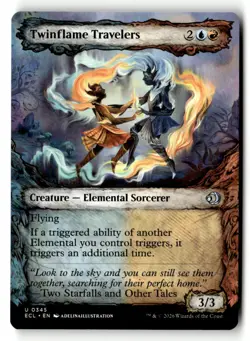 Twinflame Travelers (Showcase) 345 Lorwyn Eclipsed Magic: The Gathering NM - Image 1
