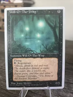 Magic The Gathering - Will-O'-The-Wisp - 1995 4th Edition - Image 1