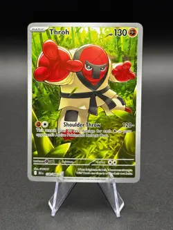 Throh 128/086 Illustration Rare Black Bolt Pokemon NM/M - Image 1