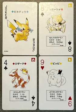 Pokemon Playing Cards Lot Of 4 LP+ Pika, Charmeleon, Abra, Clefairy - Image 1