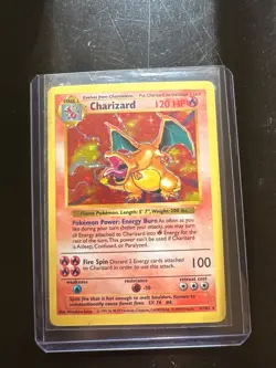 1999 Pokemon Base Set Shadowless Charizard 4/102 Holo - Image 1