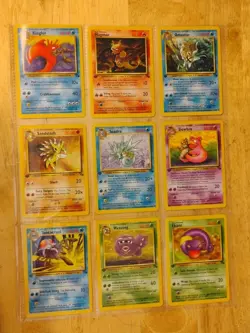 1st Edition Fossil Non Holo 34 Card Lot NM- Mint # 29-62 Vintage Pokemon Cards - Image 3