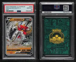 Hisuian Decidueye V (ADP) Pokemon World Championships 2022 PSA 10 GEM MT - Image 3