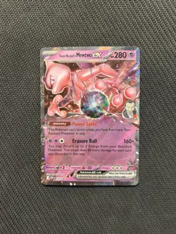 Pokemon TCG Team Rocket's Mewtwo ex SVP 205! NM Condition! See Description! - Image 1