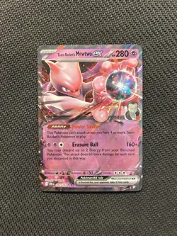 Pokemon TCG Team Rocket's Mewtwo ex 081/182! NM Condition! See Description! - Image 1