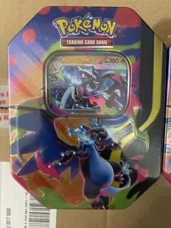 Pokemon TCG Mega Charizard X ex Tin LOT OF 3 Foil Promo 4 Packs NEW/Sealed - Image 2