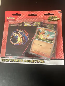 Pokemon Mega Evolution Ascended Heroes Tech Sticker Collection Charmander - Image 1