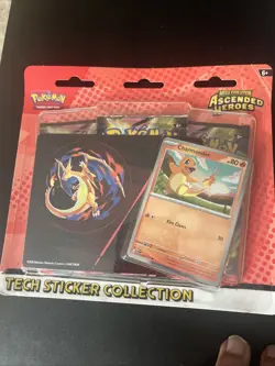 Pokemon Mega Evolution Ascended Heroes Tech Sticker Collection Charmander - Image 2