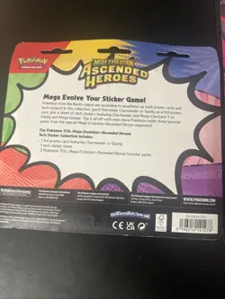 Pokemon Mega Evolution Ascended Heroes Tech Sticker Collection Charmander - Image 3
