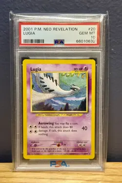 Lugia 20/64 2001 Pokemon Neo Revelation Unlimited PSA 10 - Image 1