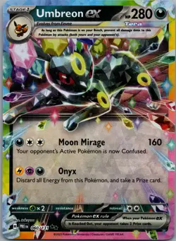Umbreon ex 060/131 SV: Prismatic Evolutions Pokemon TCG Double Rare NM - Image 1