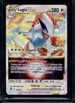 2022 Pokemon SWSH Silver Tempest Lugia VST Holo #139/195 - Image 1