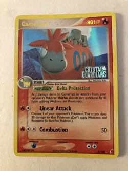 Camerupt - 3/100 - STAMPED Reverse Holo, English Pokemon EX Crystal Guardians - Image 1