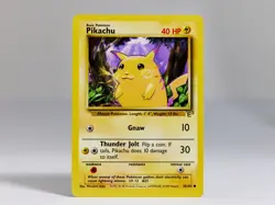 POKEMON * PIKACHU* EXC+ 1999 EEE PROMO GOLD STAMP 58/102 #58 TCG M42 - Image 1