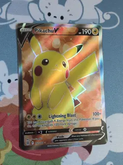 Pikachu V 157/172 Brilliant Stars (2022) Full Art Ultra Rare Pokemon TCG Card NM - Image 1