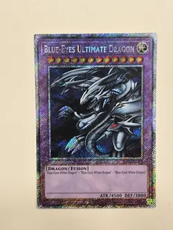 Blue-Eyes Ultimate Dragon RA03-EN178 Platinum Secret Rare 1st Edition NM Yugioh - Image 1