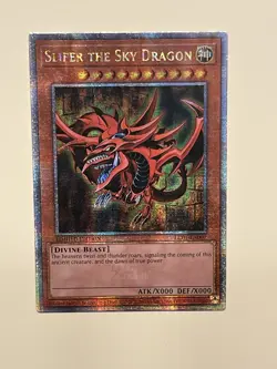 Slifer The Sky Dragon LC01-EN002 Quarter Century Secret Rare NM Yugioh - Image 1