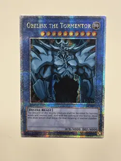Obelisk The Tormentor LC01-EN001 Quarter Century Secret Rare NM Yugioh - Image 1