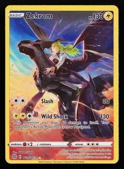 Zekrom TG05/TG30 Ultra Rare Brilliant Stars Trainer Gallery Pokemon Card - Image 1