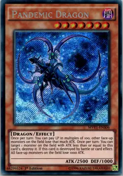 Yugioh Pandemic Dragon MVP1-EN006 1st Edition Ultra Rare NM - Image 1