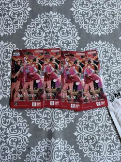 One Piece TCG Heroines Edition EB-03 English Sleeved Booster Pack - Lot of 4 New - Image 1