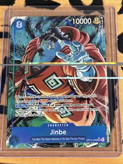 One Piece Jinbe Alt Art OP14-049 THE AZURE SEA'S SEVEN English - Image 1