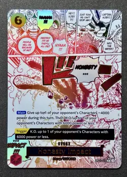 One Piece TCG A Fist Of Divine Speed OP11-018 Honesty Impact Alternate Art - Image 1